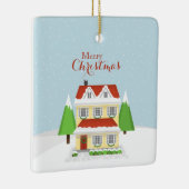 Vrolijk kerstfeest keramisch ornament (Rechts)