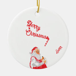 :vrolijk kerstfeest keramisch ornament
