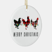 Vrolijk kerstfeest keramisch ornament (Rechts)