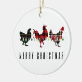 Vrolijk kerstfeest keramisch ornament (Links)