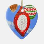 Vrolijk kerstfeest keramisch ornament (Rechts)