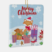 Vrolijk kerstfeest keramisch ornament (Rechts)