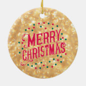 Vrolijk kerstfeest keramisch ornament (Achterkant)