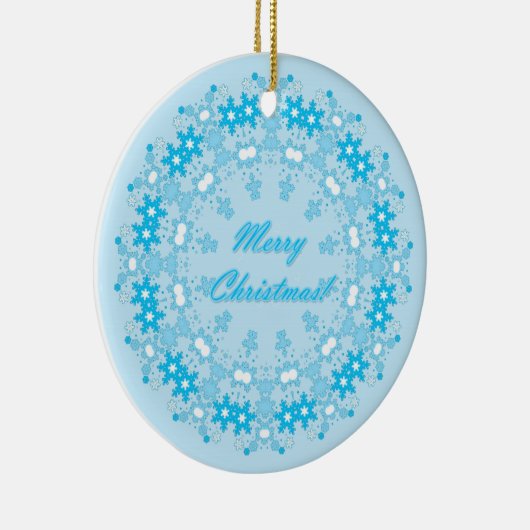 vrolijk kerstfeest keramisch ornament (Rechts)