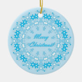 vrolijk kerstfeest keramisch ornament (Voorkant)