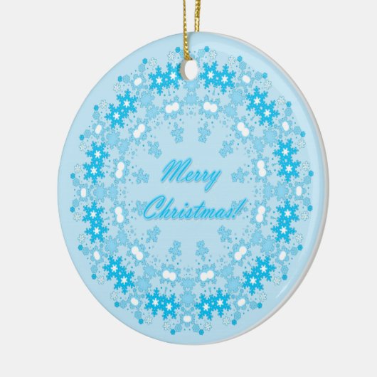 vrolijk kerstfeest keramisch ornament (Links)