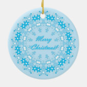 vrolijk kerstfeest keramisch ornament (Achterkant)