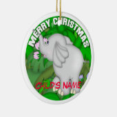 Vrolijk kerstfeest keramisch ornament (Rechts)