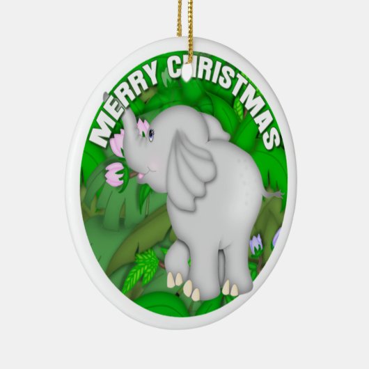 Vrolijk kerstfeest keramisch ornament (Rechts)