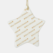 Vrolijk kerstfeest keramisch ornament (Rechts)
