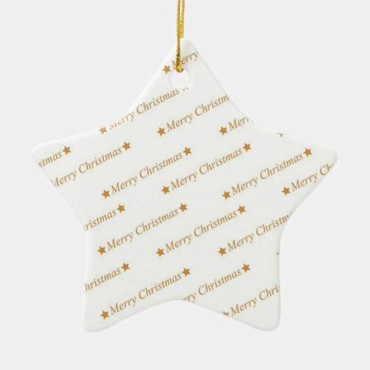 Vrolijk kerstfeest keramisch ornament (Voorkant)
