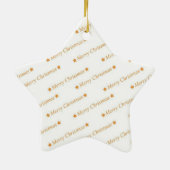 Vrolijk kerstfeest keramisch ornament (Achterkant)