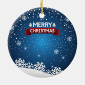 Vrolijk kerstfeest keramisch ornament (Achterkant)