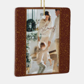 Vrolijk kerstfeest keramisch ornament (Rechts)