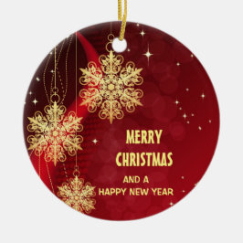 "Vrolijk kerstfeest" Keramisch Ornament