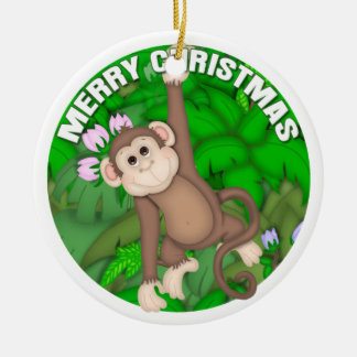 Vrolijk kerstfeest keramisch ornament