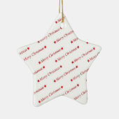 Vrolijk kerstfeest keramisch ornament (Rechts)