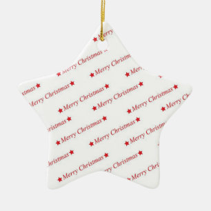 Vrolijk kerstfeest keramisch ornament