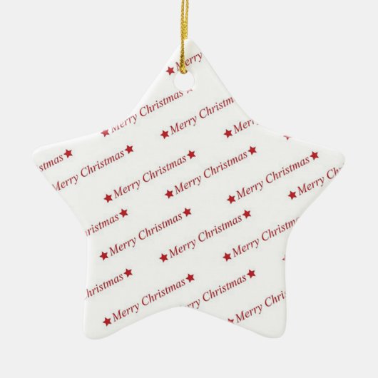 Vrolijk kerstfeest keramisch ornament (Voorkant)