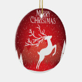 Vrolijk kerstfeest keramisch ornament (Rechts)