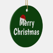 Vrolijk kerstfeest keramisch ornament (Rechts)