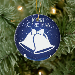 Vrolijk kerstfeest keramisch ornament