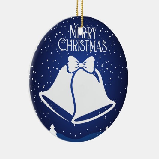 Vrolijk kerstfeest keramisch ornament (Rechts)