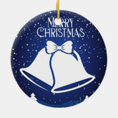 Vrolijk kerstfeest keramisch ornament (Achterkant)