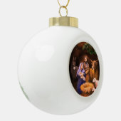 Vrolijk kerstfeest keramische bal ornament (Links)