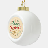 Vrolijk kerstfeest keramische bal ornament (Rechts)
