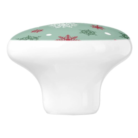 Vrolijk kerstfeest keramische knop (Zijkant)