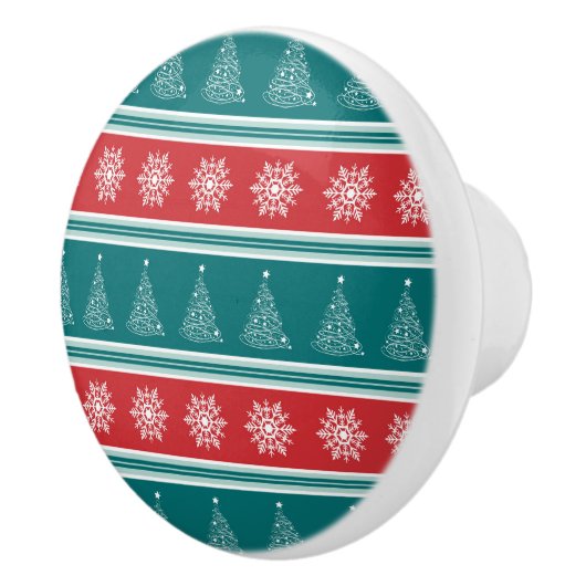 Vrolijk kerstfeest keramische knop (Rechts)