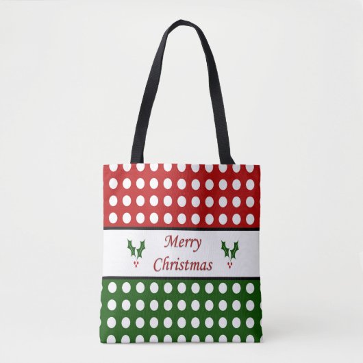 Vrolijk kerstfeest - kerst Canvas tas (Voorkant)