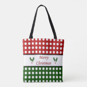Vrolijk kerstfeest - kerst Canvas tas (Achterkant)