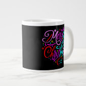 Vrolijk kerstfeest - Kerst Design Grote Koffiekop (Voorkant rechts)