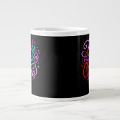 Vrolijk kerstfeest - Kerst Design Grote Koffiekop (Voorkant)