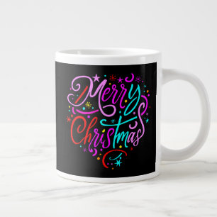 Vrolijk kerstfeest - Kerst Design Grote Koffiekop
