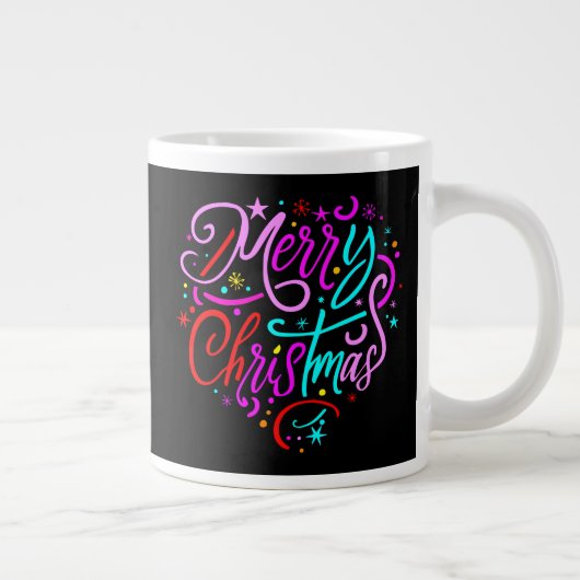 Vrolijk kerstfeest - Kerst Design Grote Koffiekop (Rechts)