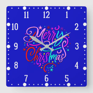 Vrolijk kerstfeest - Kerst Design Klok
