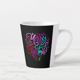 Vrolijk kerstfeest - Kerst Design Latte Mok