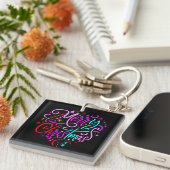 Vrolijk kerstfeest - Kerst Design T-shirt Sleutelhanger (Voorkant Rechts)