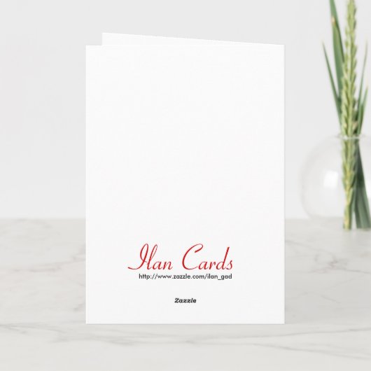 Vrolijk kerstfeest - kerst Kaart (Achterkant)