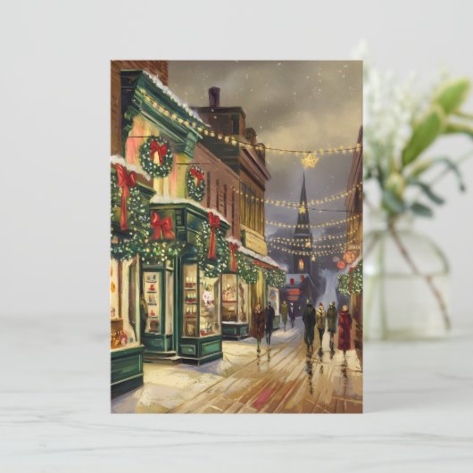 Vrolijk kerstfeest - kerst Kaart (Staand voorkant)