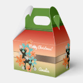 Vrolijk kerstfeest, kerst, kerstdecor bedankdoosjes (Voorkant Zijde)