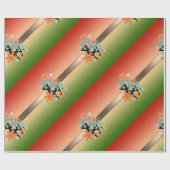 Vrolijk kerstfeest, kerst, kerstdecor cadeaupapier (Vlak)