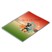 Vrolijk kerstfeest, kerst, kerstdecor notitieboek (Linkerzijde)
