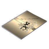 Vrolijk kerstfeest, kerst, kerstdecor notitieboek (Linkerzijde)