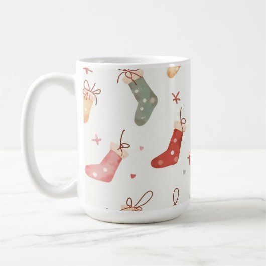 vrolijk kerstfeest! Kerst mok. Koffiemok (Links)