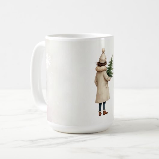 vrolijk kerstfeest! Kerst mok. Koffiemok (Voorkant links)