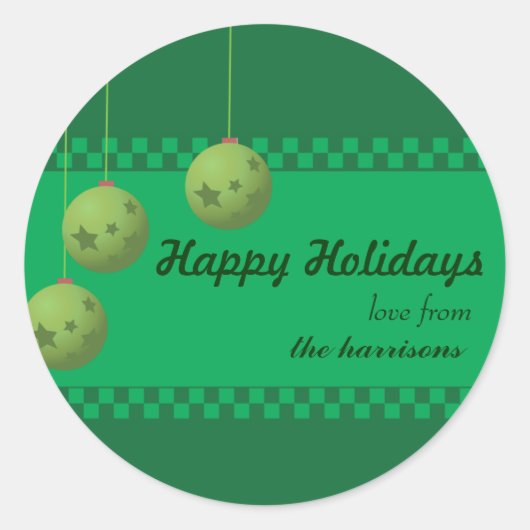 Vrolijk kerstfeest - Kerst stickers (Voorkant)